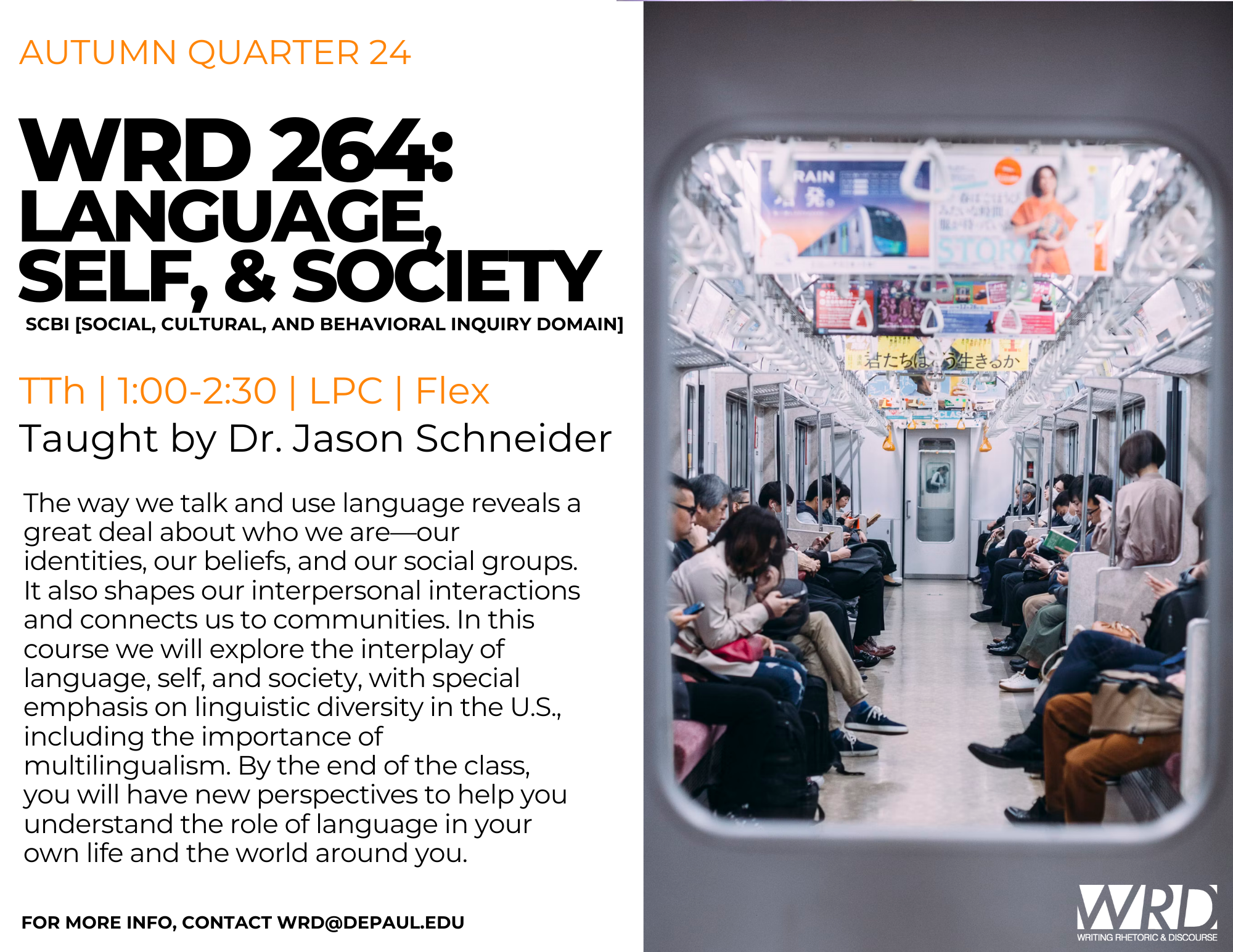 WRD 264: Language, Self, & Society
